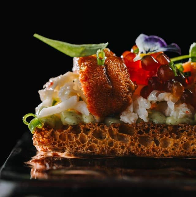 A bite full of goodness. A crispy toast topped with sea urchin & king crab and a rich tarragon butter spread. Can it be any dreamier? #restaurantsg #restaurant #foodie #foodstagram #foodgasm #foodporn #instafood #foodlovers